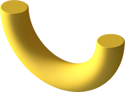 Russian 3D Avant Garde Shapes Half Torus